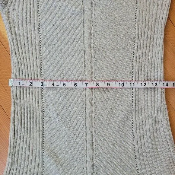 Vintage Y2K tunic sweater extra long sleeves beige medium boho lagom‎ - Picture 10 of 13